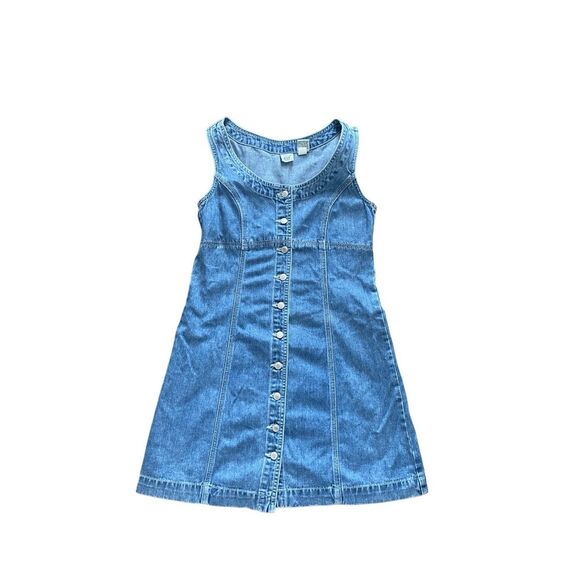 GAP Dresses & Skirts - Gap light wash denim button-down heritage mini dress
